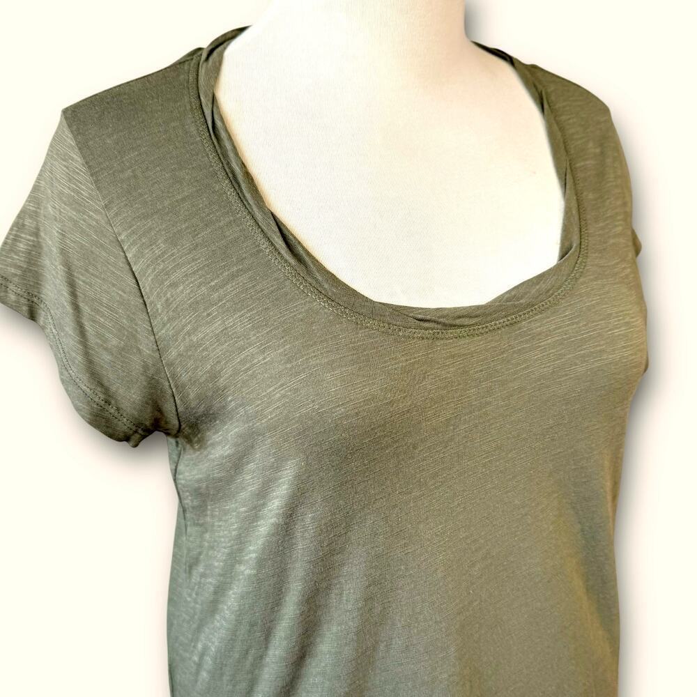 Social Standard Sanctuary Cap Short Sleeve T Shirt Top Scoop Neck Size XXL Green - Picture 7 of 13